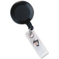 Workstation Standard ID Badge Reel Round Belt Clip Strap BLACK WO887112